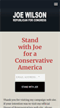 Mobile Screenshot of joewilsonforcongress.com