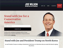 Tablet Screenshot of joewilsonforcongress.com